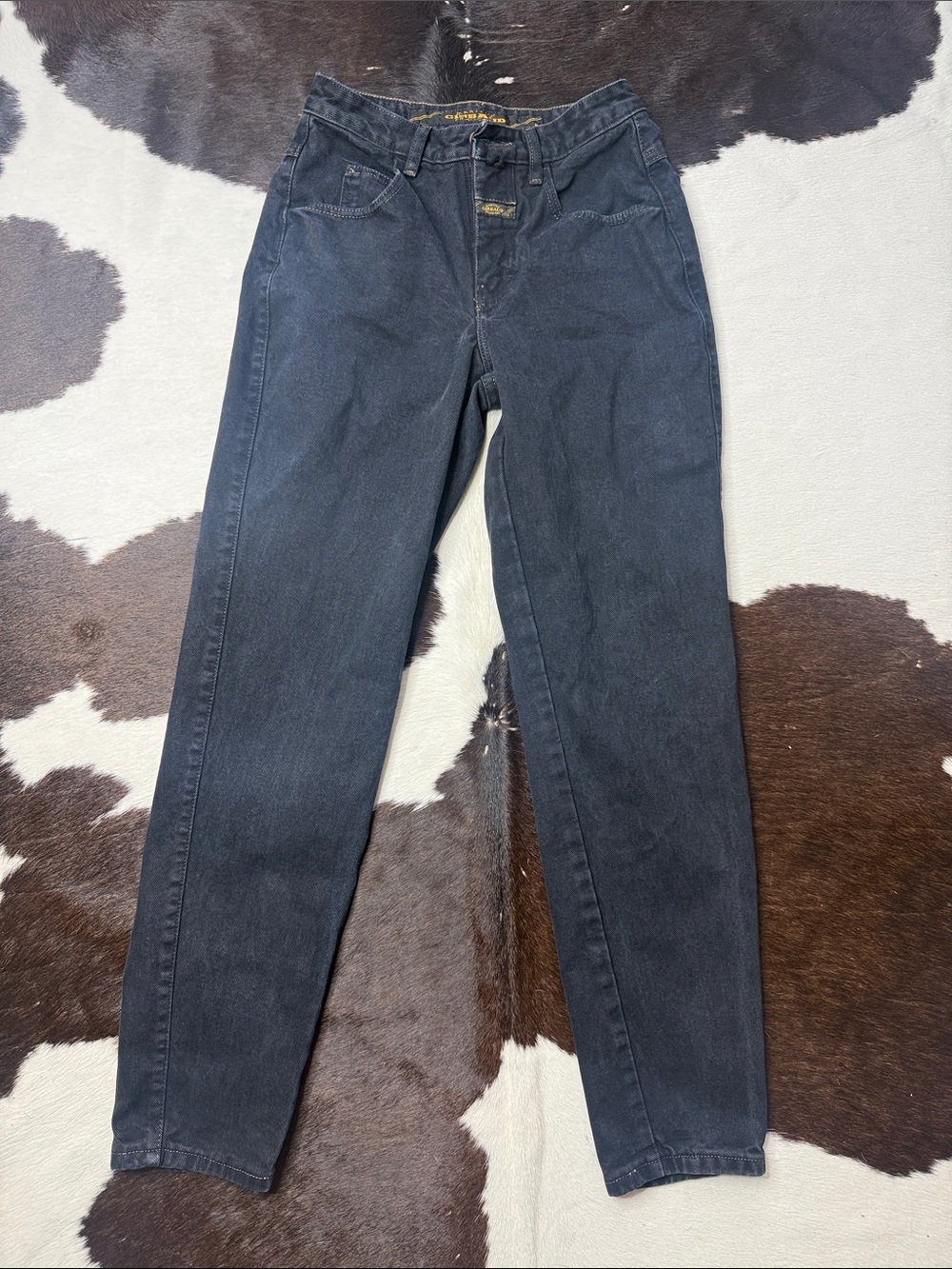 Marithe Francois Girbaud High-Rise Black Straight Jeans